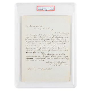 Hannibal Hamlin Autograph Letter Signed to President James K. Polk