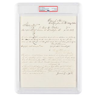 Philip St. George Cooke Document Signed