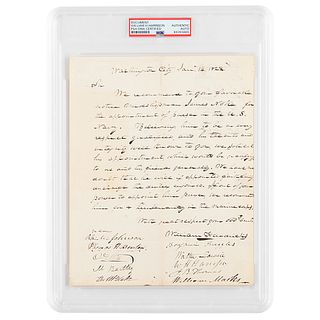William Henry Harrison Document Signed