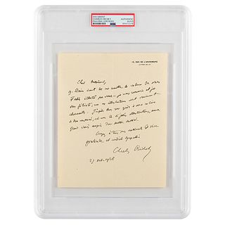 Charles Richet Autograph Letter Signed