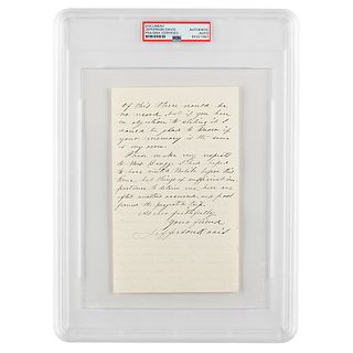 Jefferson Davis Autograph Letter Signed