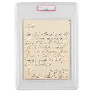 King William III Autograph Letter Signed