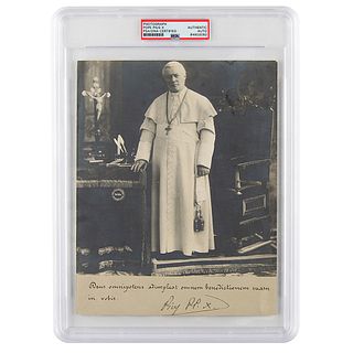 Pope Pius X Signed Photograph