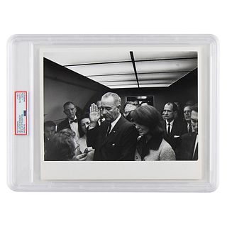 Lyndon B. Johnson and Jacqueline Kennedy Original &#39;Type II&#39; Photograph by Cecil Stoughton
