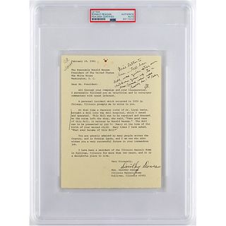 Ronald Reagan Autograph Note Signed as President