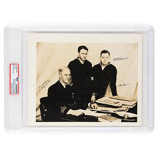 USS Akron: Erwin, Wiley, and Deal Signed Photograph