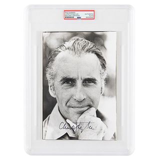 Christopher Lee Signed Photograph