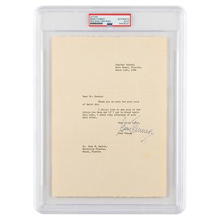 Gene Tunney Typed Letter Signed