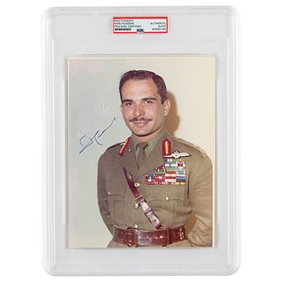 King Hussein of Jordan Signed Photograph