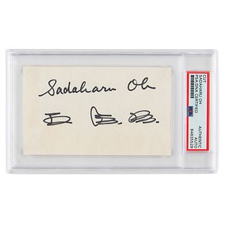 Sadaharu Oh Signature