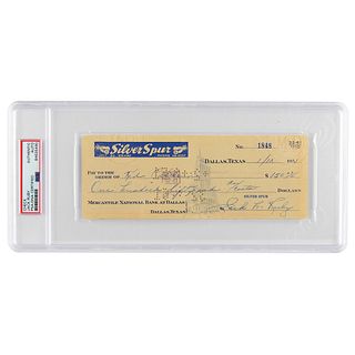 Jack Ruby Signed Check