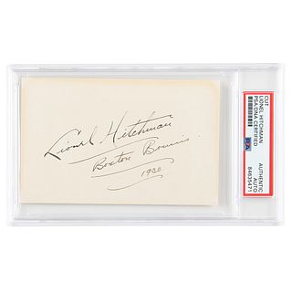 Lionel Hitchman Signature