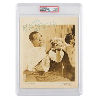 Louis Armstrong Signed Photograph