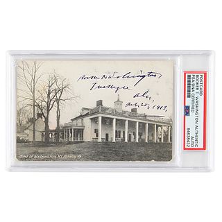 Booker T. Washington Signed Postcard