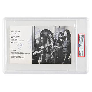 Deep Purple Signed Promo Card