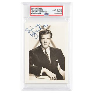 Roger Moore Signed Photograph