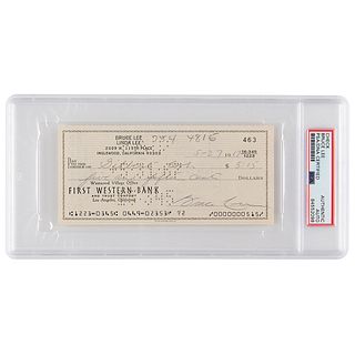 Bruce Lee Signed Check