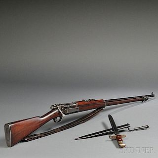 Model 1896 Krag Bolt Action Rifle and Bayonet