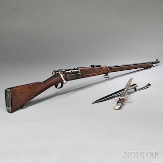 Model 1898 Krag Bolt Action Rifle and Bayonet