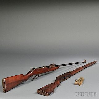 Model 1905 Ross Rifle Action, Stock, and Bolt