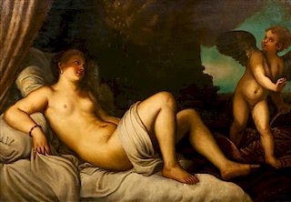 * Artist Unknown, (19th/20th century), Danae da Tiziano F.A.Ciappa (After Titian)