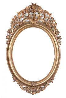 * Two Similar Giltwood Frames Height 58 inches.