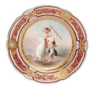 * A Royal Vienna Cabinet Plate Diameter 8 3/8 inches.