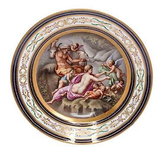 * A Royal Vienna Cabinet Plate Diameter 9 5/8 inches.