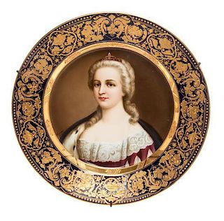 * A Royal Vienna Cabinet Plate Diameter 9 3/4 inches.