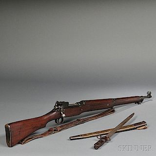 U.S. Model 1917 Bolt Action Rifle and Bayonet