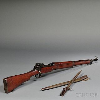 U.S. Model 1917 Rifle with Bayonet and Scabbard