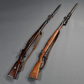 Two Czechoslovakian Mauser Bolt Action Rifles