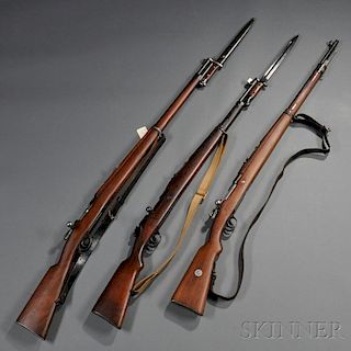 Three Mauser Bolt Action Rifles