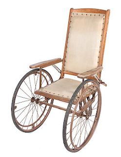 * A Victorian Wheelchair Height 46 1/4 inches.