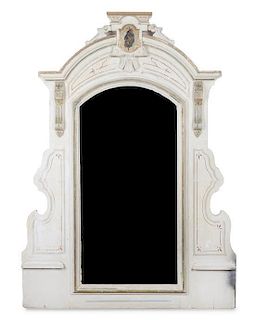 * A Victorian Painted Mirror 48 x 30 inches.