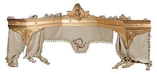 * A Victorian Giltwood Valance Width 96 inches.