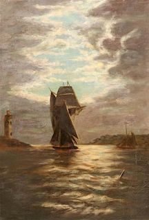 * Artist Unknown, (19th century), Ships at Night