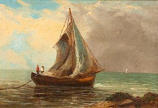 * Artist Unknown, (19th century), Sailboat at Shore