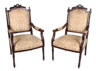 * A Pair of Louis XV Style Fautieul Height 39 3/4 inches.