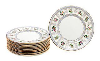 * A Set of Ten Royal Doulton Luncheon Plates Diameter 9 inches.