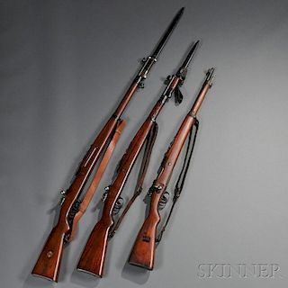 Three Mauser Bolt Action Rifles
