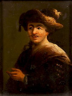 * Continental School, , Portrait of a Gentleman in a Hat