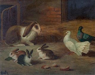* Rentz, (20th century), Bunnies (two works)