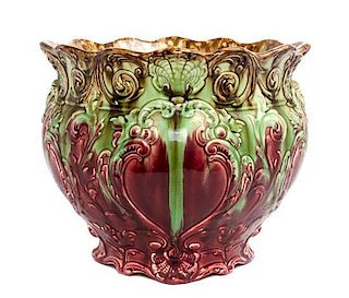 * An American Pottery Jardiniere Height 11 1/2 inches.