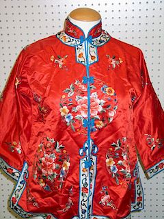 Chinese Embroidery Silk Lady's Coat