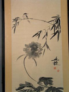 Chinese Ink Painting on Paper.