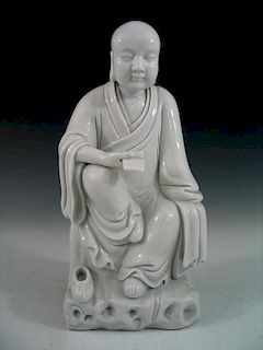Chinese Blanc de Chine Porcelain Figure