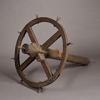 18th Century Bell Ringer Wheel and Arbor