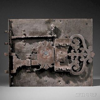 Large Renaissance Iron Chest Lock