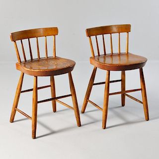 Two Shaker Low-back Dining Chairs
